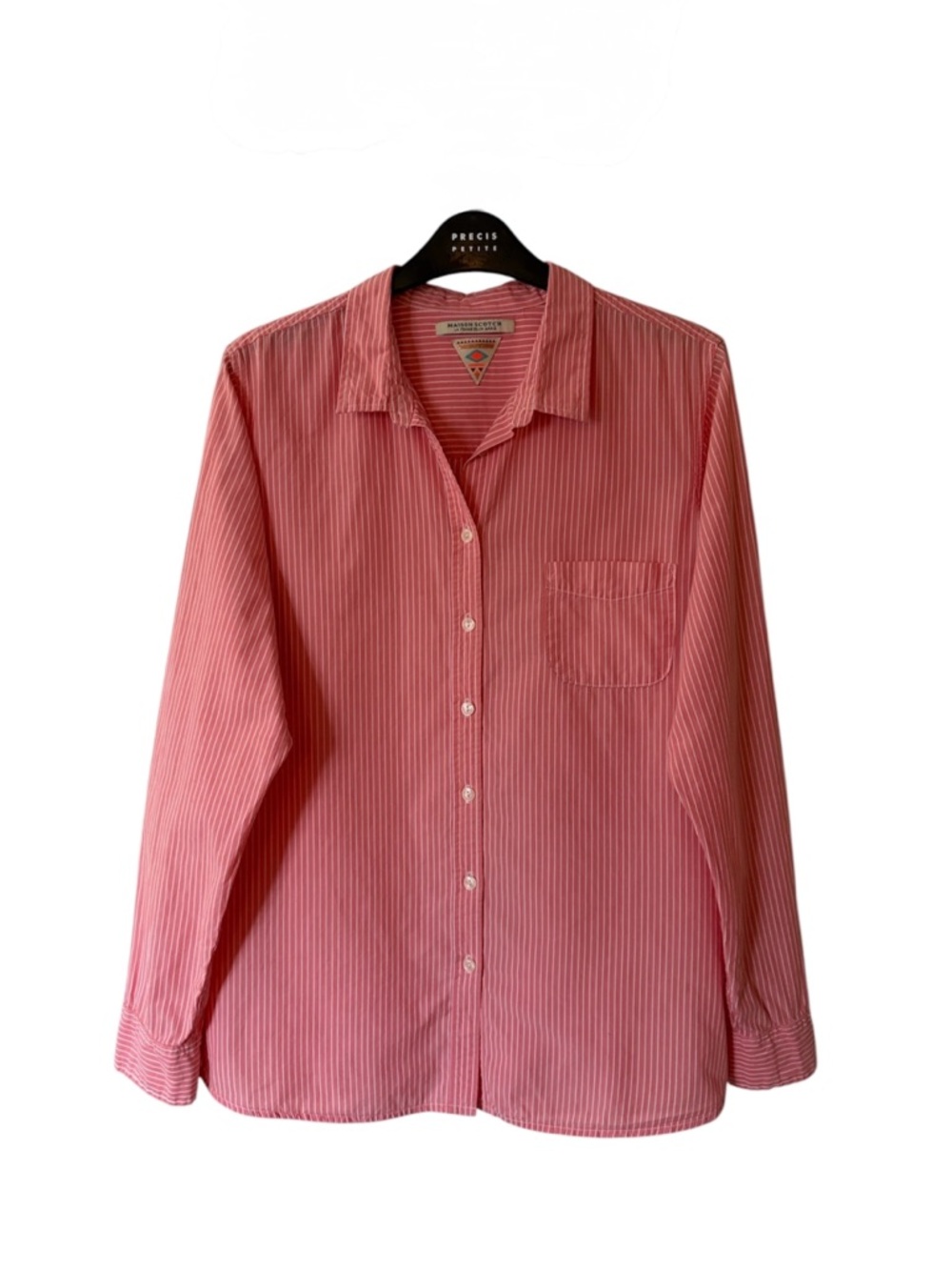 Scotch & Soda Pink Striped Button-Down Shirt